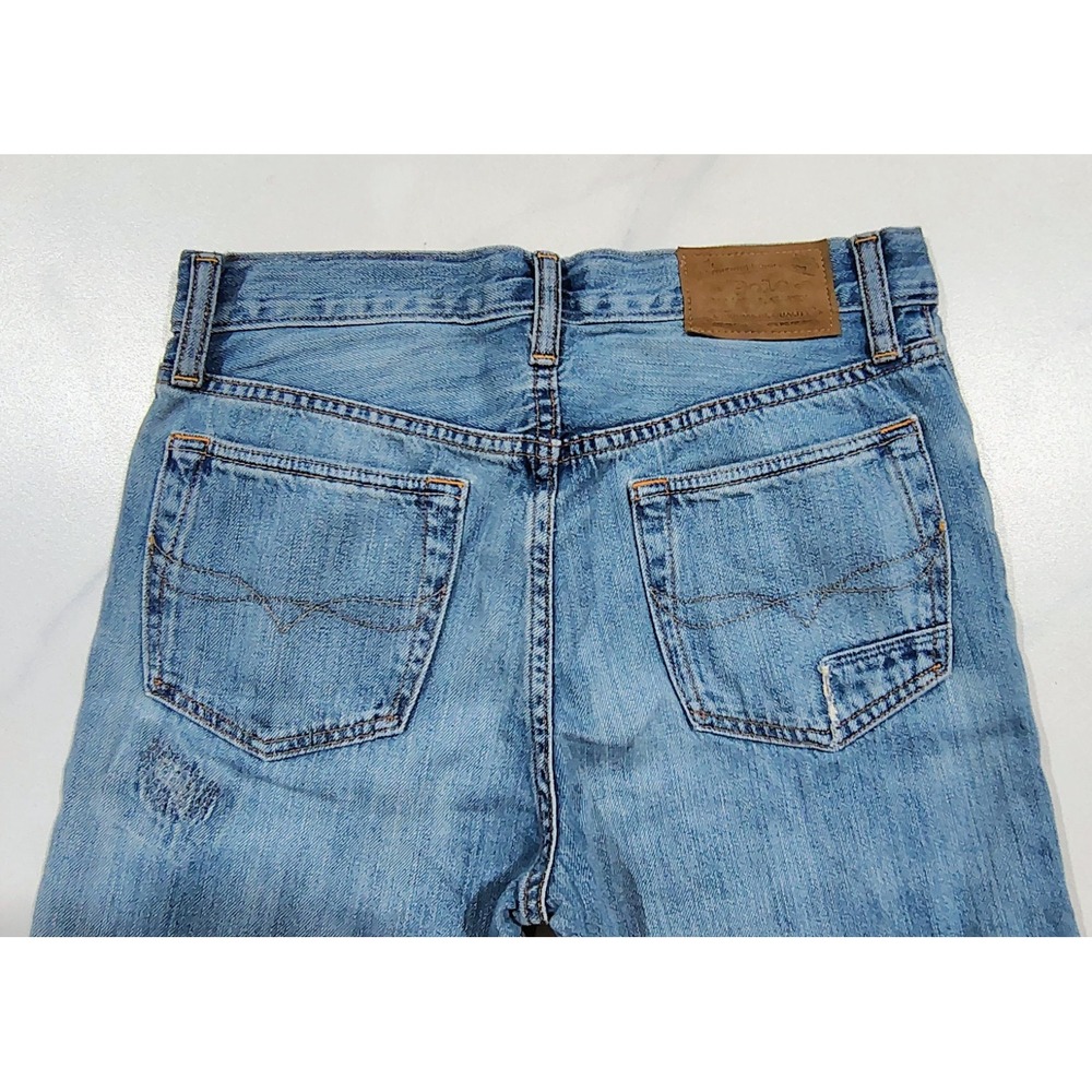 Polo Ralph Lauren Jeans The Sullivan Slim Boys Size 16 Blue Distressed Denim - Picture 7 of 13